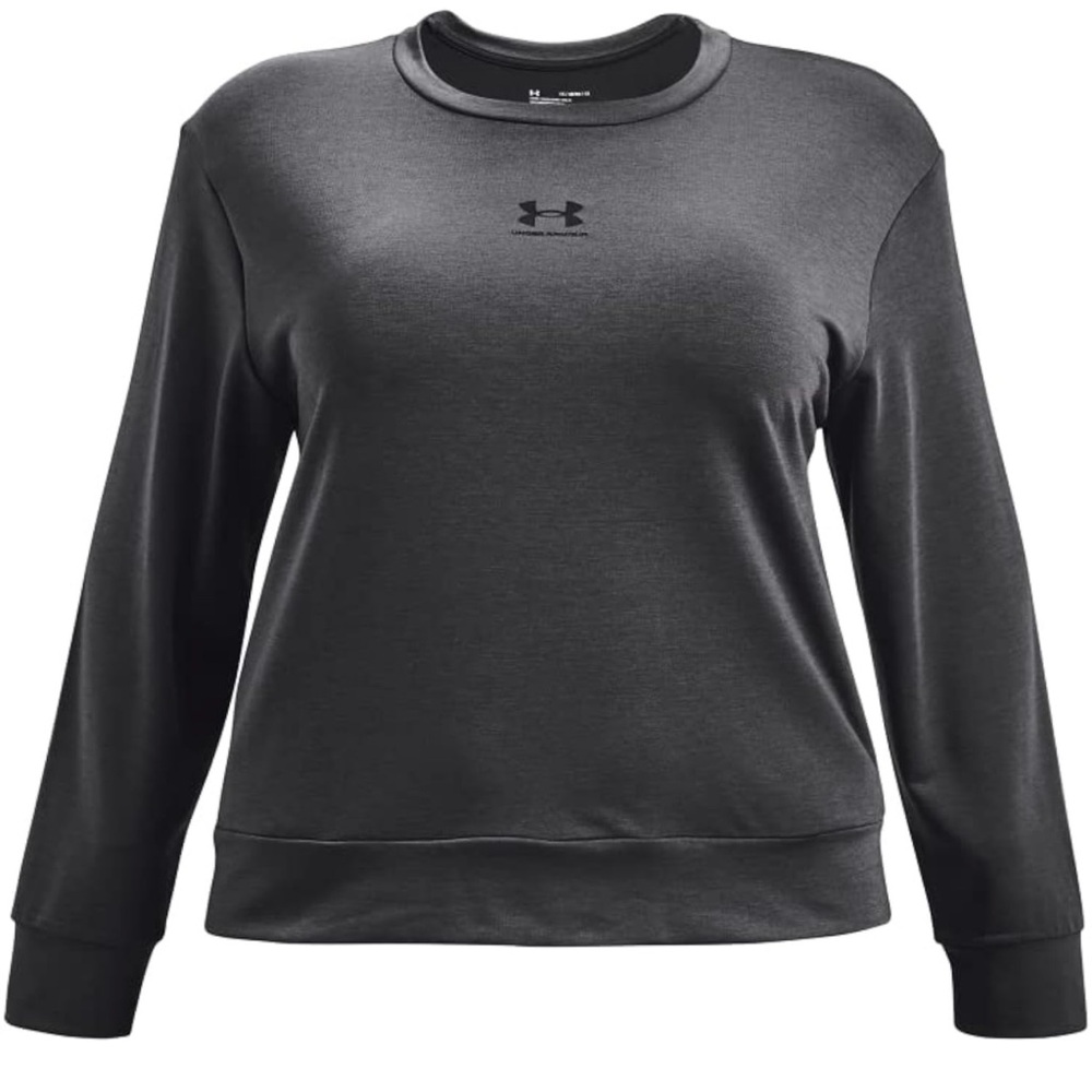 Under Armour Women's Rival Terry Crew Neck Long-Sleeve T-Shirt. Size 2X